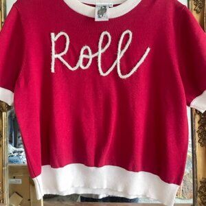 Queen of Sparkles Roll Sweater